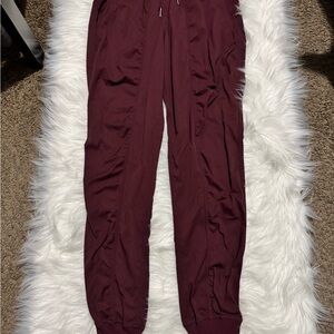 Lululemon Burgundy Dance Studio Jogger Pants